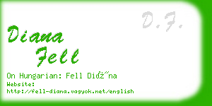 diana fell business card